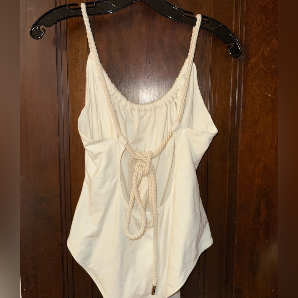 & Other Stories Cream Bodysuit with Rope Detail